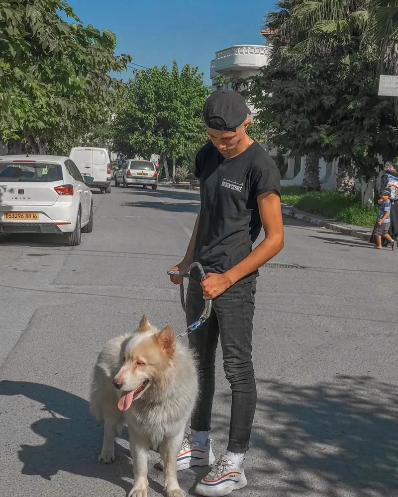Rachid in 2020, at the start of his fitness journey